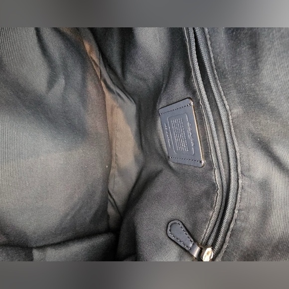 Coach Lexy F28997 Tote Bag Leather Navy Blue - Picture 16 of 16